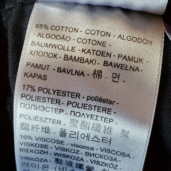 Levis‎ Womens 535 Super Skinny Faded Black Distressed Cropped Jeans Size 26 x 23 - Picture 10 of 11